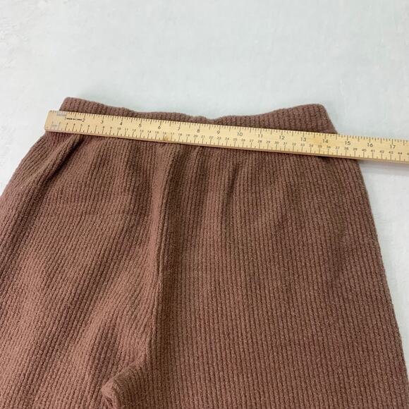 Athleta Womens Large Felicity Cashmere Blend Cozy Knit Wide Leg Sweater Pants - Picture 8 of 8